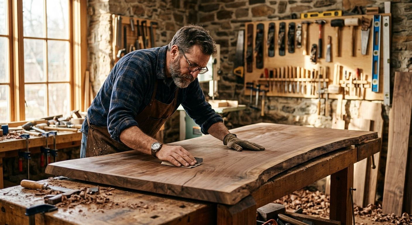 Gerry at work in the Gerrasimos workshop